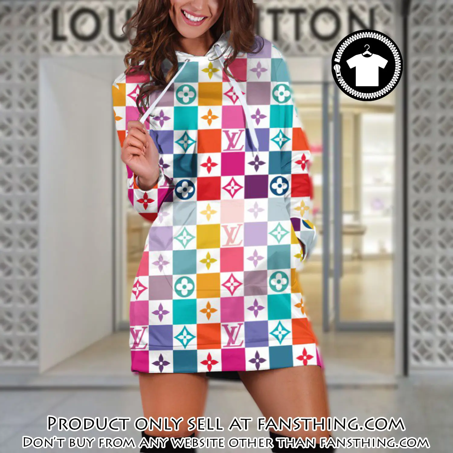 Lv premium luxury brand hoodie dress for women hdl1016 fst0538700